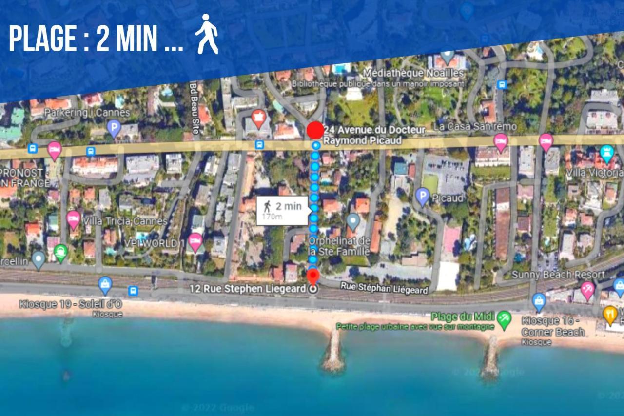 Le Joy - Terrasse - Parking - Verriere Cote D'Azur Cannes Eksteriør billede